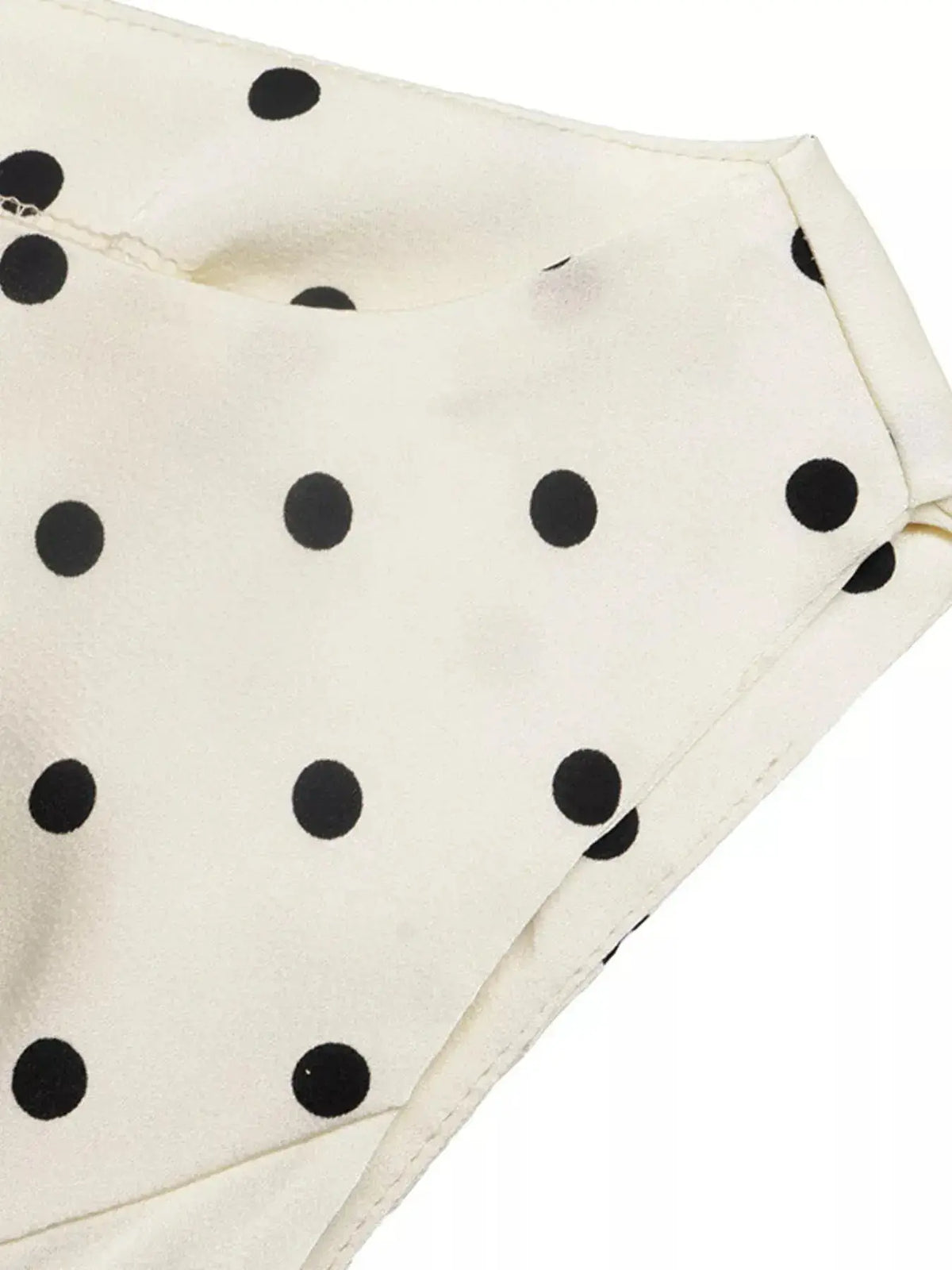 Apricot Polka Dot Sleeveless Peplum Blouse STYLE SOURCE