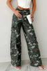 Camo Denim Cargo Wide Leg Pants STYLE SOURCE