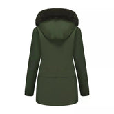Full Size Fur Hooded Warm Winter Parka Outerwear Plus Size STYLE SOURCE