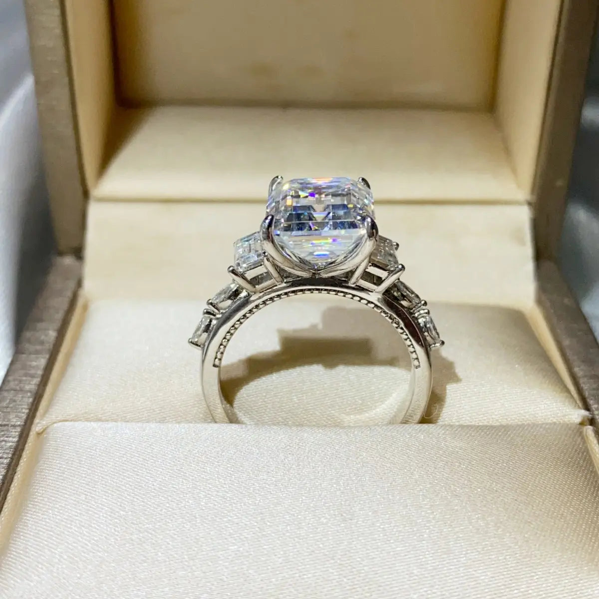 5 Carat Moissanite 925 Sterling Silver Ring STYLE SOURCE
