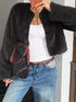 Faux Fur Cropped Women's Coat Outerwear STYLE SOURCE
