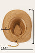 Fame Rope Strap Straw Braided Hat STYLE SOURCE