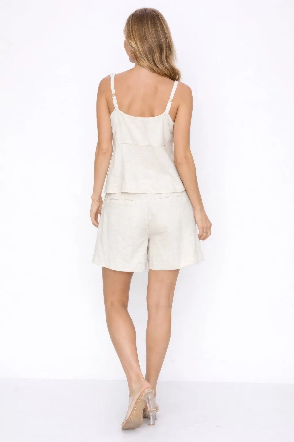 Fresh 100% Linen Set Top And Shorts STYLE SOURCE