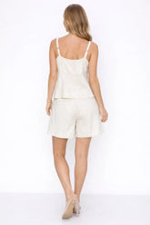 Fresh 100% Linen Set Top And Shorts STYLE SOURCE