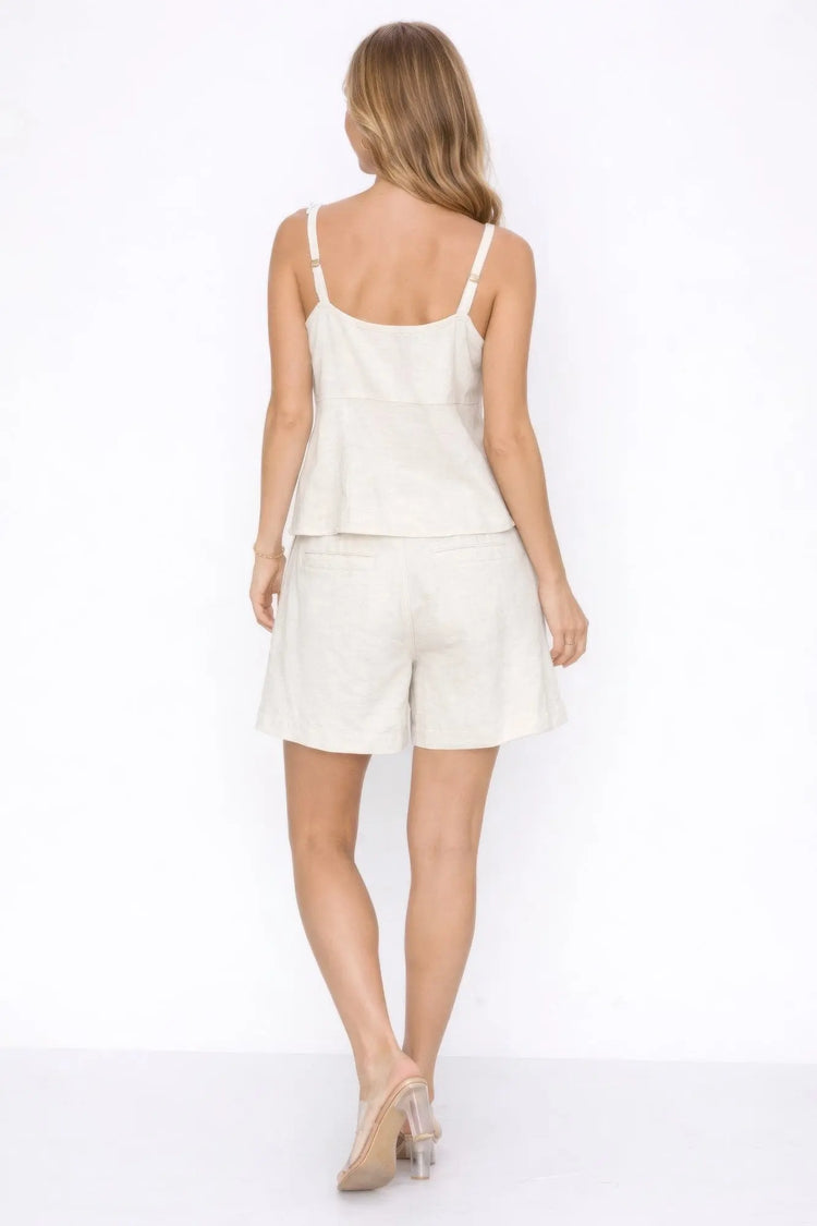 Fresh 100% Linen Set Top And Shorts STYLE SOURCE