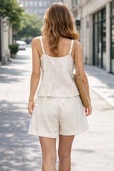 Fresh 100% Linen Set Top And Shorts STYLE SOURCE