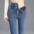 Thermal Winter Thick Fleece High-waist Warm Skinny Jeans STYLE SOURCE