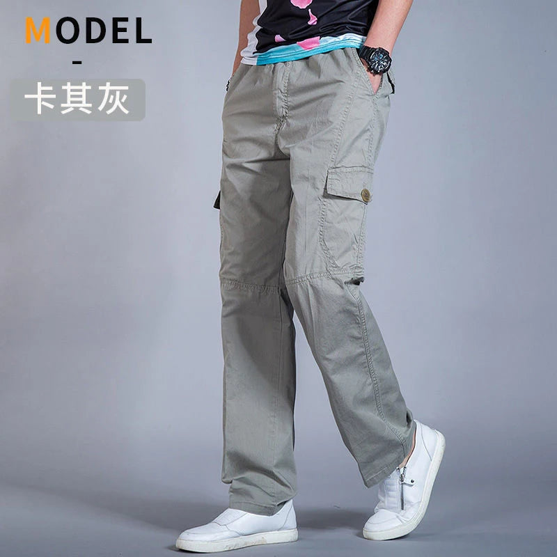 Men's Cargo Pants Summer Spring Cotton Climbing Joggers STYLE SOURCE