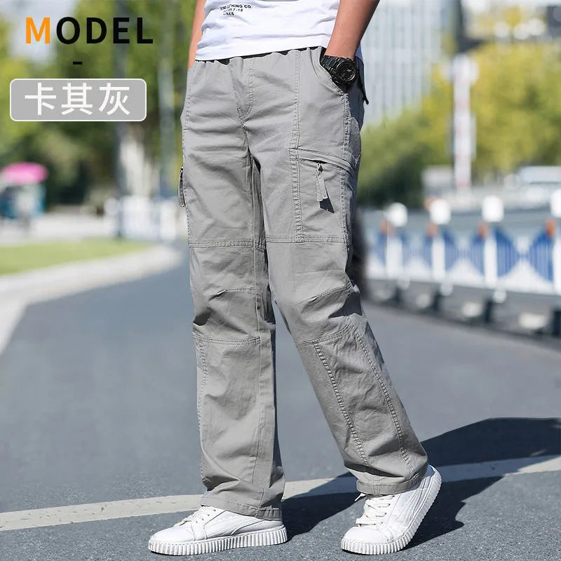 Men's Cargo Pants Summer Spring Cotton Climbing Joggers STYLE SOURCE