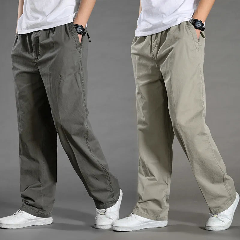 Men's Cargo Pants Summer Spring Cotton Climbing Joggers STYLE SOURCE