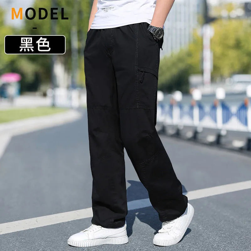 Men's Cargo Pants Summer Spring Cotton Climbing Joggers STYLE SOURCE