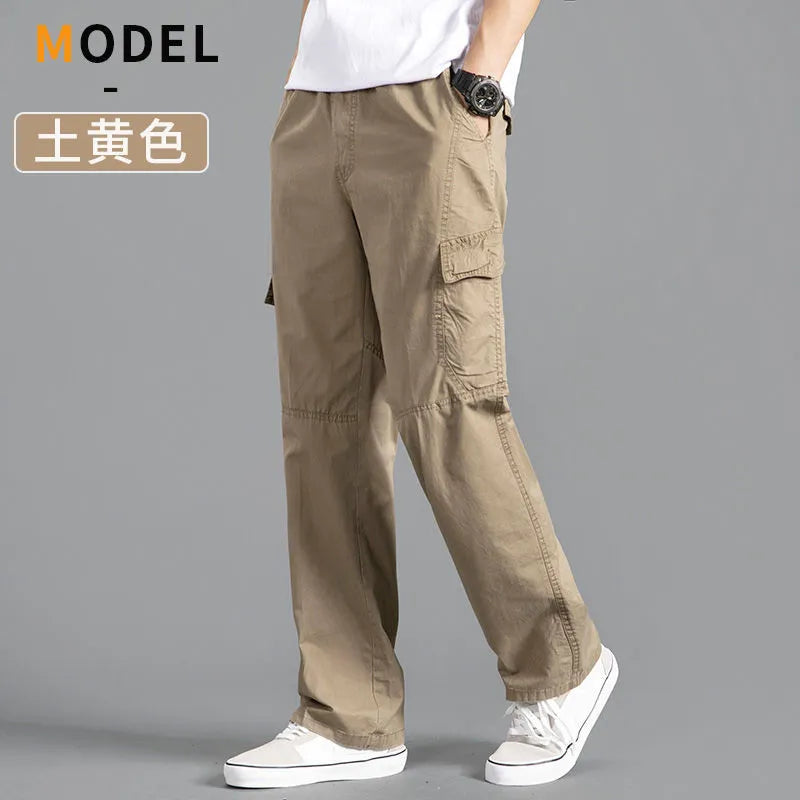 Men's Cargo Pants Summer Spring Cotton Climbing Joggers STYLE SOURCE