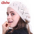 Geebro Women's Plain Color Knit Beret STYLE SOURCE