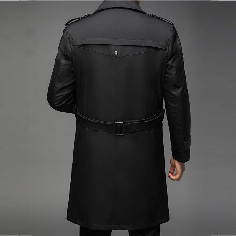 New Trench Coat Men Long Liner Detachable STYLE SOURCE