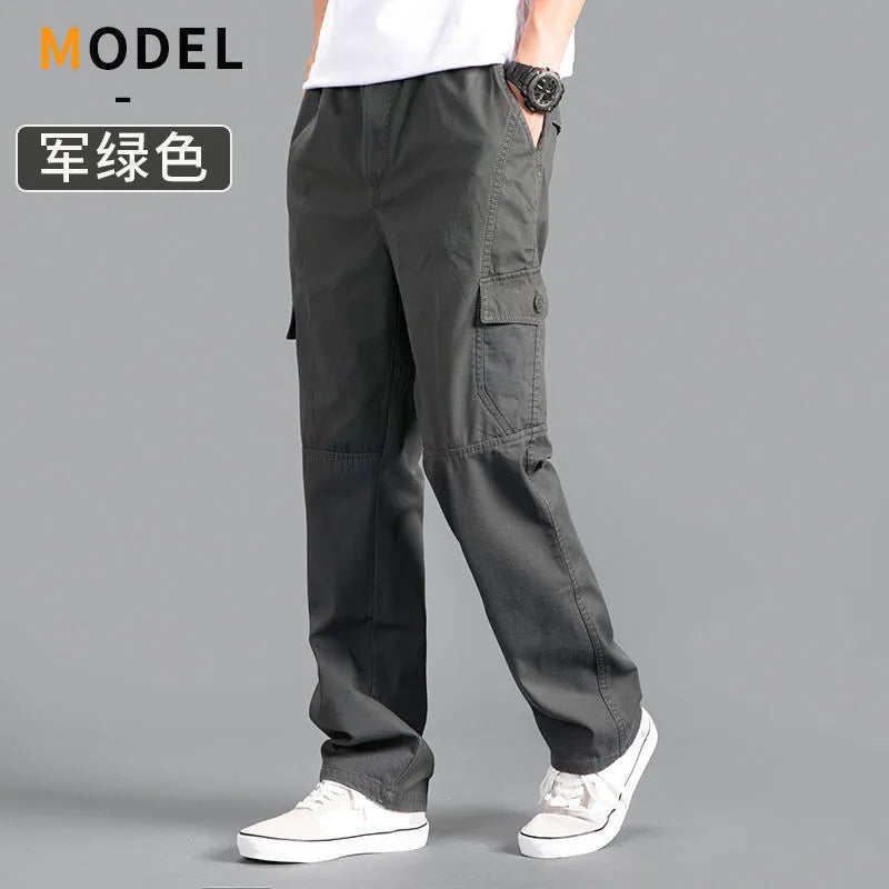 Men's Cargo Pants Summer Spring Cotton Climbing Joggers STYLE SOURCE