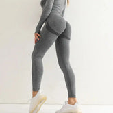 Fitness Women Sport Seamless Leggings High Waist Elastic Solid STYLE SOURCE