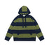 Kangaroo Stripes Hooded Casual Loose Pullover STYLE SOURCE
