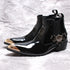 Punk Style Genuine Leather Men Ankle Boots STYLE SOURCE