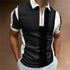 Men Polo Shirt Stripes Short Sleeve T-shirt STYLE SOURCE