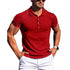 New Summer Polo Men Solid Stripe Fitness STYLE SOURCE