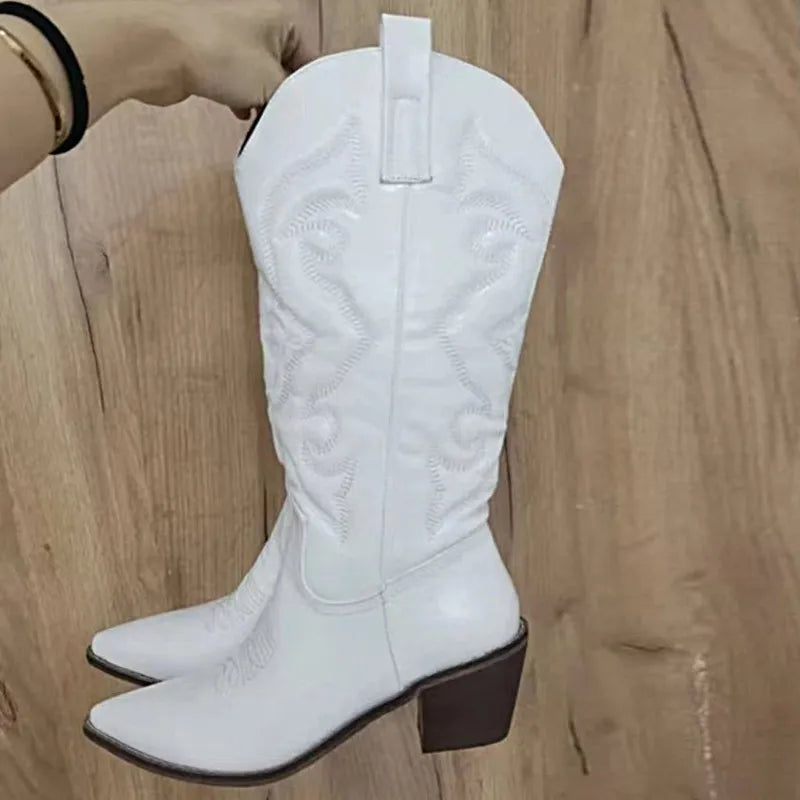 Cowboy Western Boots for Women Shiny Metallic Women STYLE SOURCE
