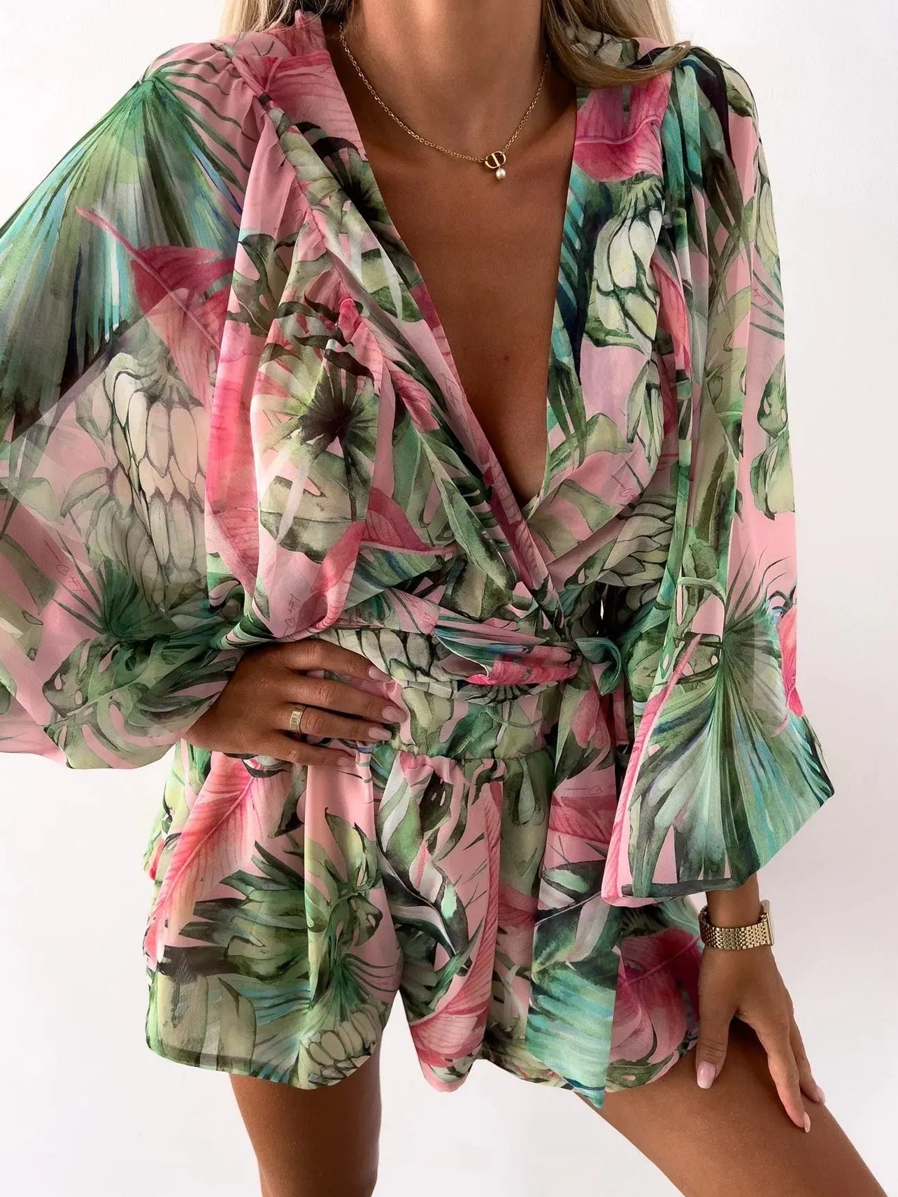 2023 Sexy Deep V Neck Jumpsuit For Women STYLE SOURCE
