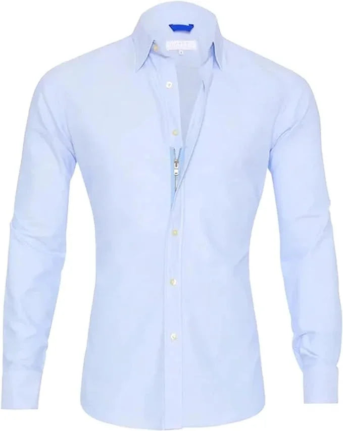 Men's Oxford Stretch Zip Shirt STYLE SOURCE