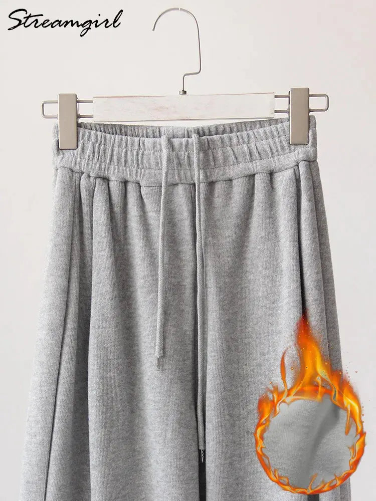 Winter Warm Sweatpants For Women High Waist Jogger STYLE SOURCE
