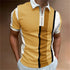 Men Polo Shirt Stripes Short Sleeve T-shirt STYLE SOURCE