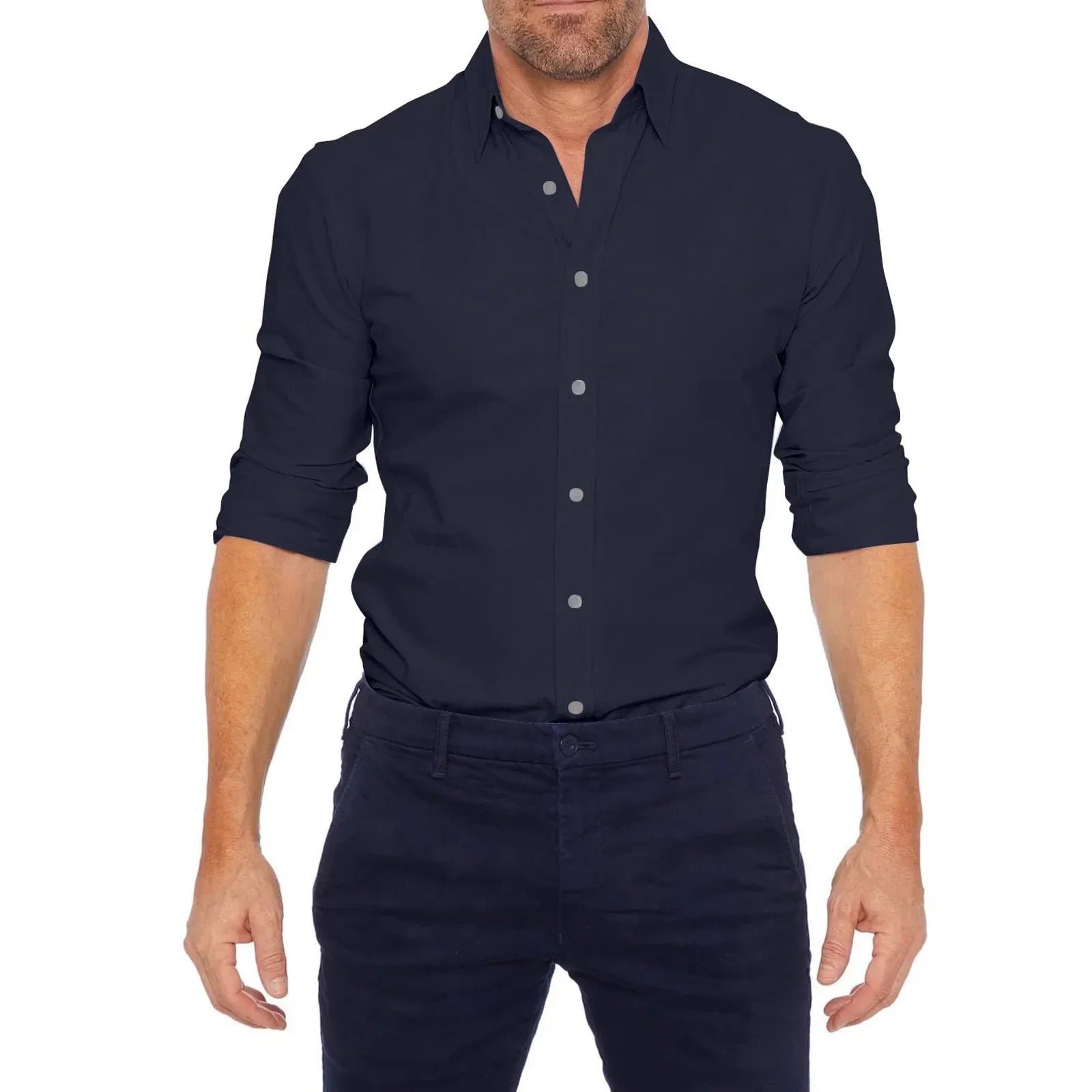 Men's Oxford Stretch Zip Shirt STYLE SOURCE