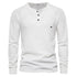 AIOPESON Waffle Henley T-Shirt Men Long Sleeve STYLE SOURCE