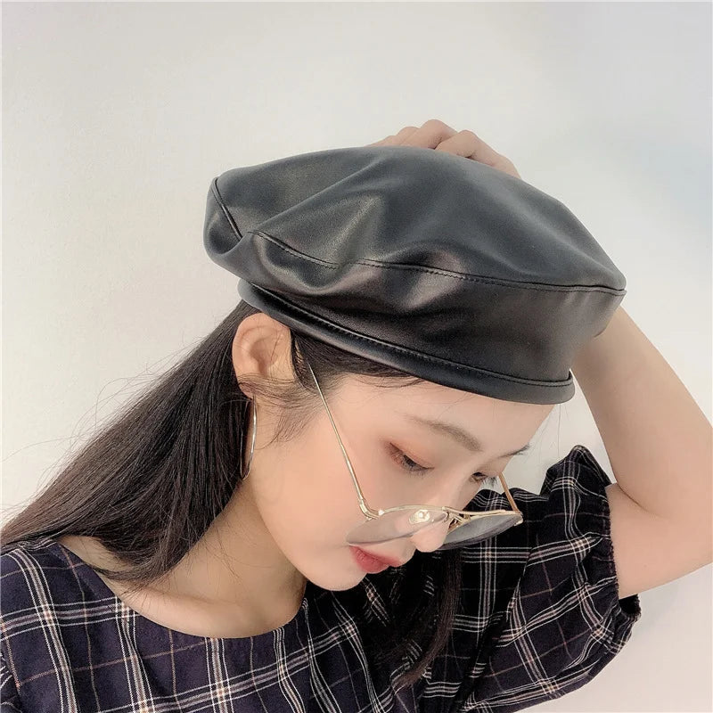 Women Girl Beret French Artist Warm Wool Winter Beanie Hat STYLE SOURCE