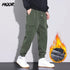 HIQOR Pants for Mens 2023 Winter Fleece Casual Pants STYLE SOURCE