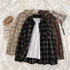 Vintage Plaid Shirts Women Autumn Long Sleeve STYLE SOURCE