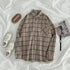 Vintage Plaid Shirts Women Autumn Long Sleeve STYLE SOURCE