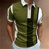 Men Polo Shirt Stripes Short Sleeve T-shirt STYLE SOURCE