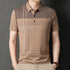 Korean Polo Shirts for Men Casual Short Sleeve Slim Fashion Shirts STYLE SOURCE