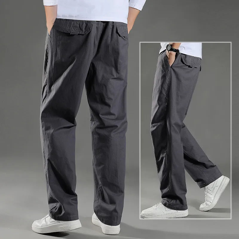 Men's Cargo Pants Summer Spring Cotton Climbing Joggers STYLE SOURCE