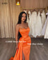 LORIE Orange Mermaid Evening Dresses STYLE SOURCE