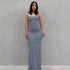 Satin Slip Sleeveless Backless Maxi Dress STYLE SOURCE