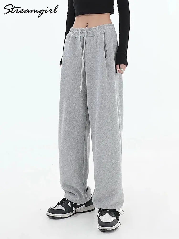 Winter Warm Sweatpants For Women High Waist Jogger STYLE SOURCE
