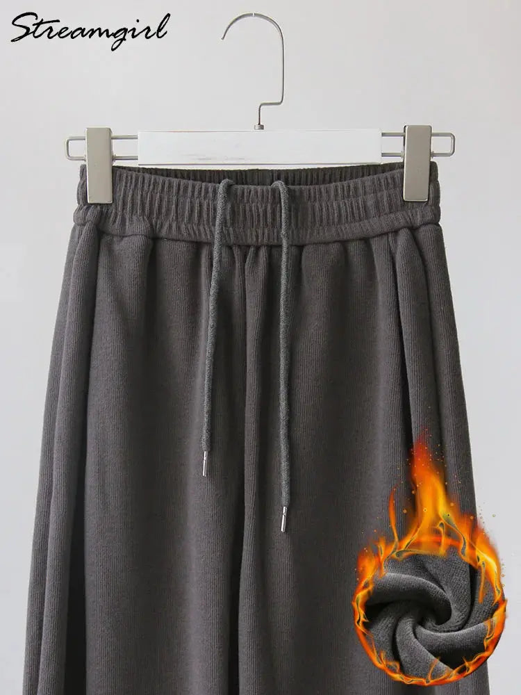 Winter Warm Sweatpants For Women High Waist Jogger STYLE SOURCE
