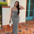 Satin Slip Sleeveless Backless Maxi Dress STYLE SOURCE