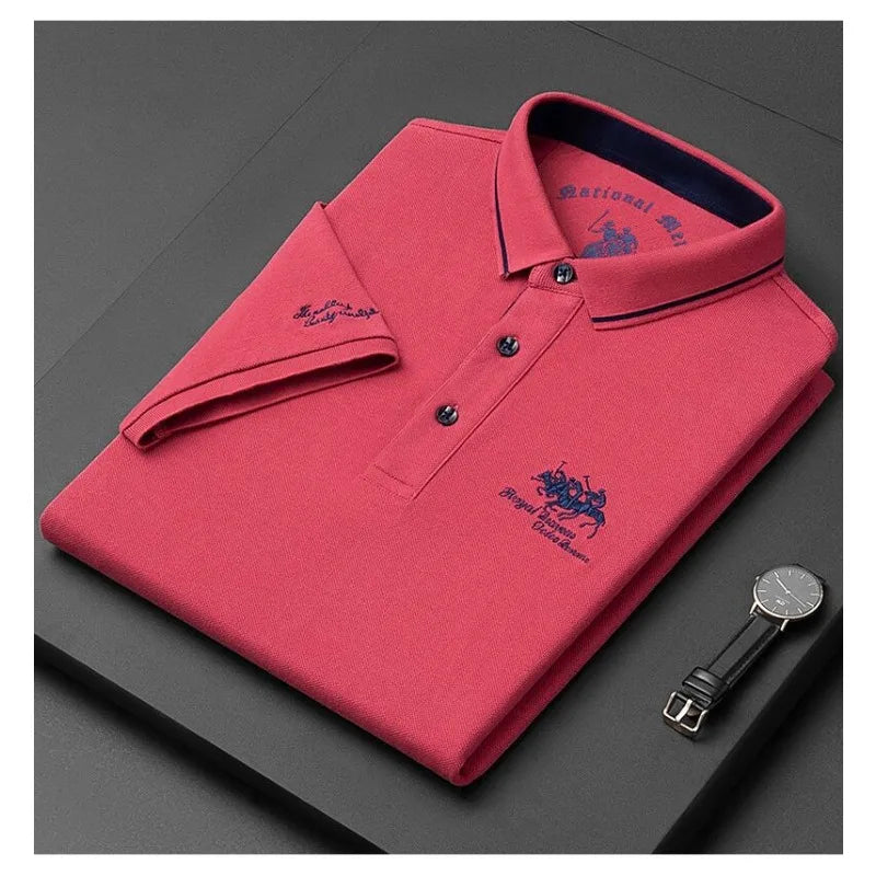 2023 New Embroidered Polo Shirt Men's High-end Luxury STYLE SOURCE