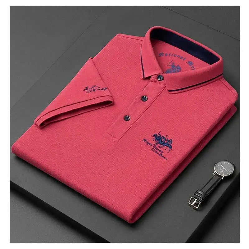 2023 New Embroidered Polo Shirt Men&