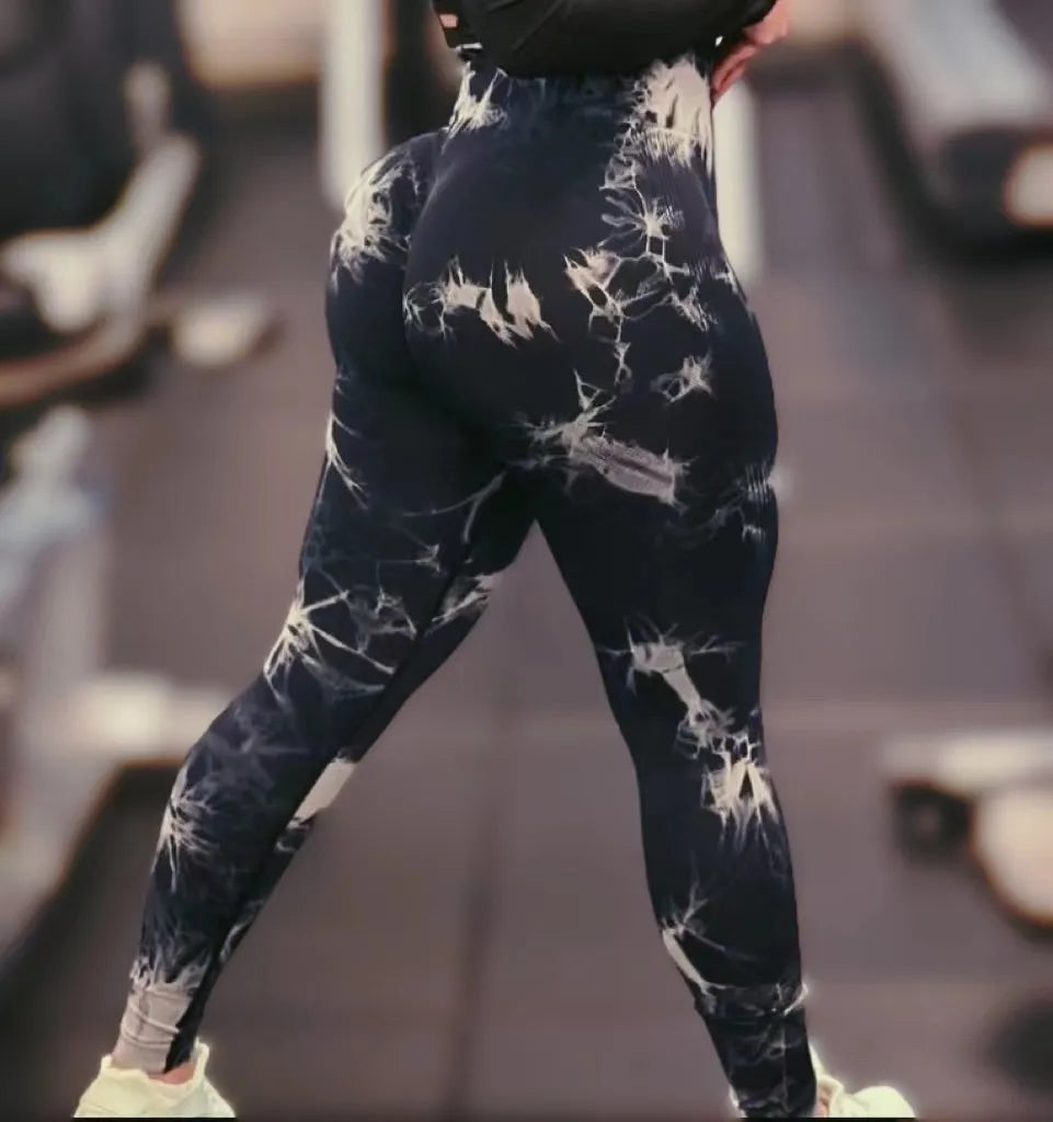 Women Tiedye Gym Leggings Seamless Mujer STYLE SOURCE