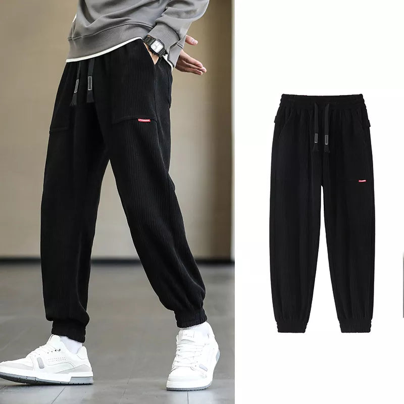 2022 New Autumn Winter Corduroy Sweatpants Men Baggy Joggers STYLE SOURCE