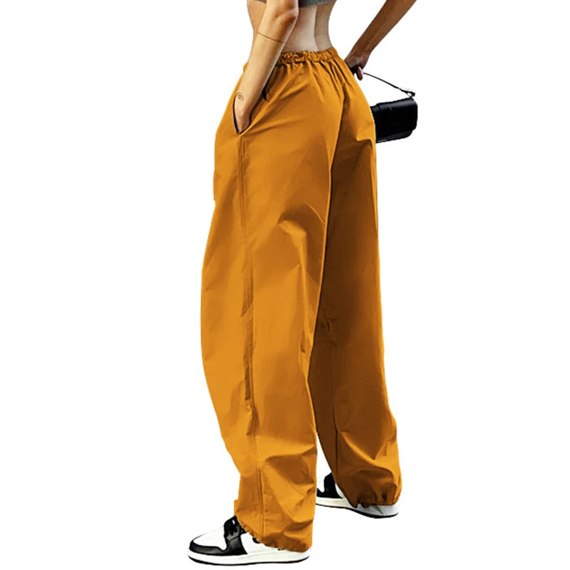 Cargo Pants Y2K Clothes Loose Drawstring Low Waist Joggers STYLE SOURCE