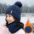 Winter Knitted Scarf Hat Set Thick Warm Skullies Beanies STYLE SOURCE