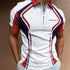 Men Polo Shirt Stripes Short Sleeve T-shirt STYLE SOURCE